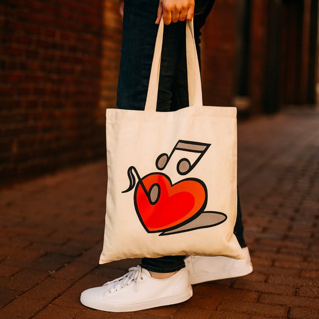 Bolsa Tote Amo Música (Criador carregado)