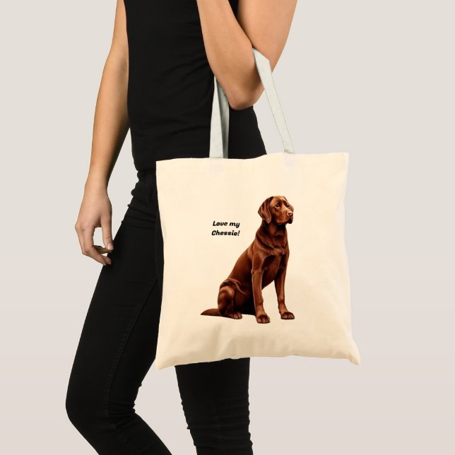 Bolsa Tote Amo o meu Chessie! (Frente (produto))