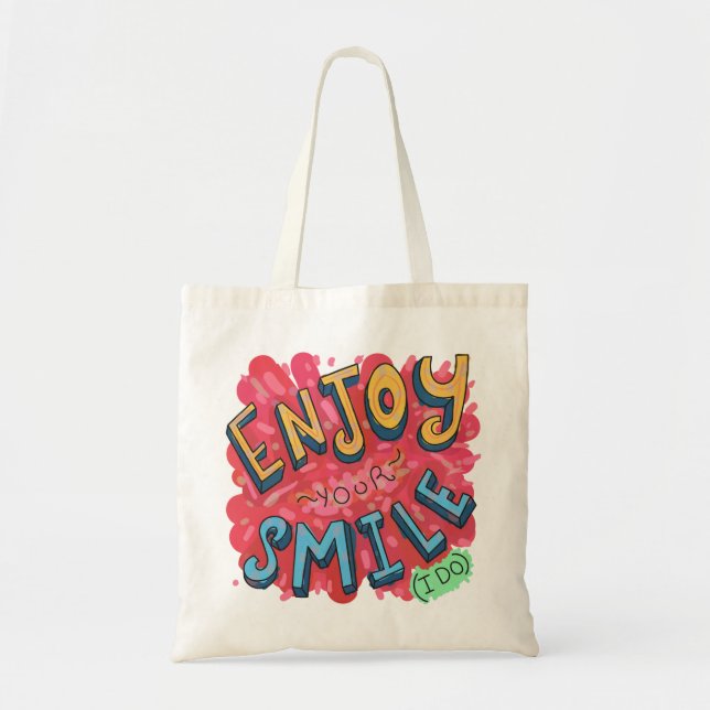 Bolsa Tote Amo Seu Sorriso (Eu Faço) (Frente)