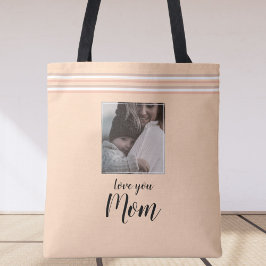 Bolsa Tote "Amo-te mãe" - presente personalizado de fotografi