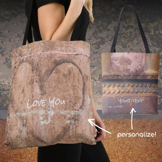 Bolsa Tote Amo-te personalizável