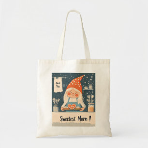 Bolsa Tote Amo-Te, Querida Mãe Design