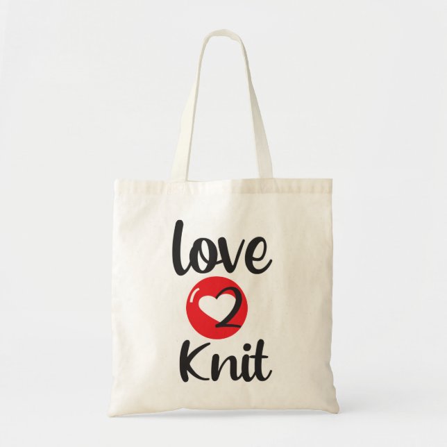 Bolsa Tote amor 2 Knit (Frente)