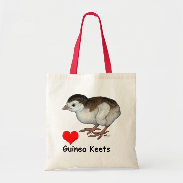 Bolsa Tote Amor a pintinhos da Guiné (Frente)