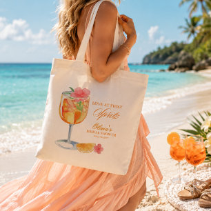 Bolsa Tote Amor à Primeira Spritz Festa de Noiva Laranja