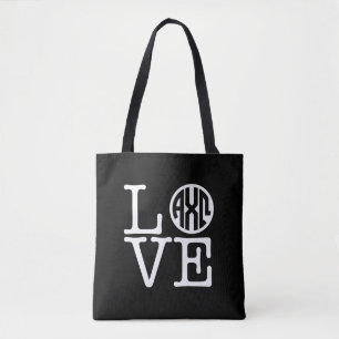 Bolsa Tote Amor alfa de Omega   do qui