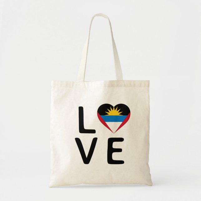 Bolsa Tote Amor - Antígua e Barbuda Flag (Frente)