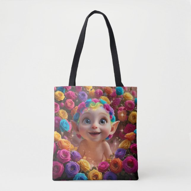 Bolsa Tote Amor Arco-íris (Frente)