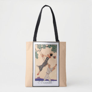Bolsa Tote Amor Art Déco Vintage, O Balanço por George Barbie