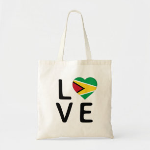 Bolsa Tote Amor - Bandeira da Guiana