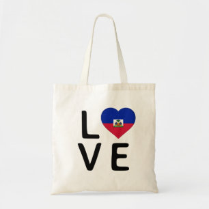 Bolsa Tote Amor - Bandeira do Haiti