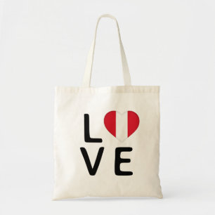 Bolsa Tote Amor - Bandeira do Peru