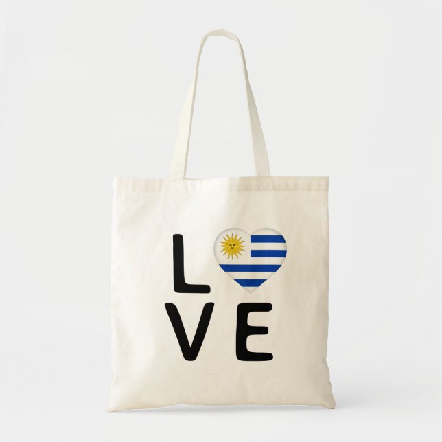 Bolsa Tote Amor - Bandeira do Uruguai (Frente)