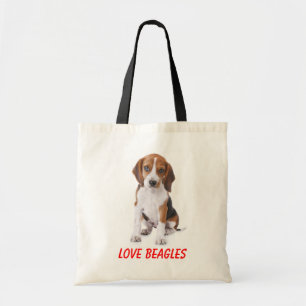Bolsa Tote Amor Beagles Canvas Cachorro