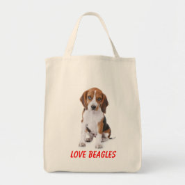 Bolsa Tote Amor Beagles Canvas Cachorro