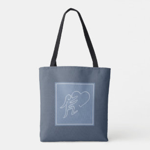 BOLSA TOTE AMOR (BLUEBERRY)