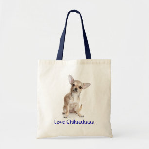 Bolsa Tote Amor Canvas de Chihuahuas - Saco