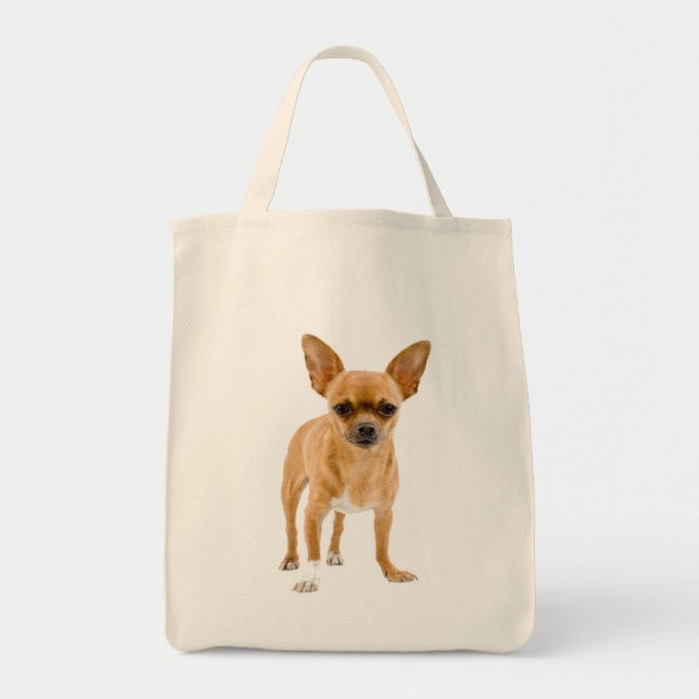 Bolsa Tote Amor Chihuahua Puppy Dog Tote Bag (Frente)