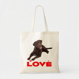Bolsa Tote Amor, Chocolate Castanho Labrador, Venriever Cão