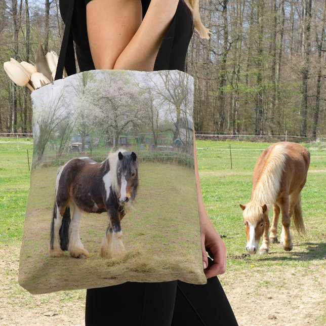 Bolsa Tote Amor com cavalos - fofo (Criador carregado)