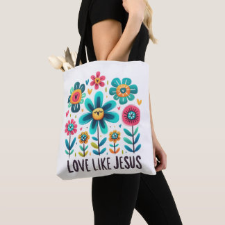 Bolsa Tote Amor Cristão Personalizado Como Jesus