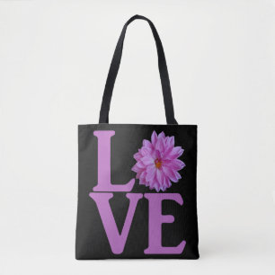 Bolsa Tote Amor Dahlia Lavanda Clássico