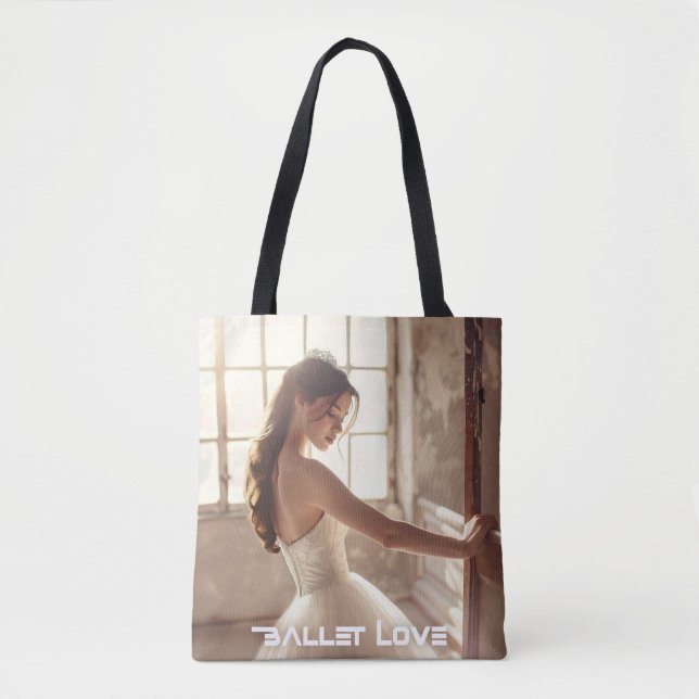 BOLSA TOTE AMOR DE BALÉ - BALÉ & DANÇA (Frente)