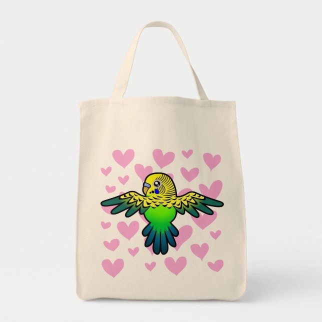 Bolsa Tote Amor de Budgie (Frente)