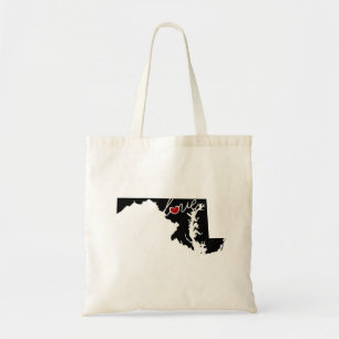 Bolsa Tote Amor de Maryland!  Presentes para amantes da DM