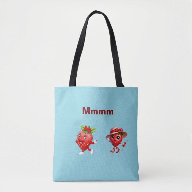 Bolsa Tote Amor de morango (Frente)