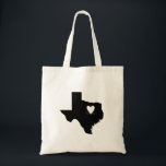 Bolsa Tote Amor de Texas<br><div class="desc">Um bolsa simples e bonito para todos os amantes de Texas!</div>