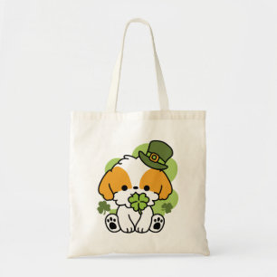 Bolsa Tote Amor de véu - Ruas. Design de cão no dia de Patric