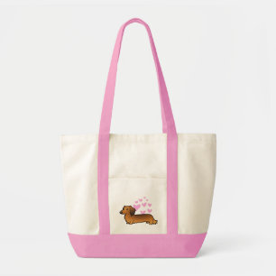 Bolsa Tote Amor do Dachshund (longhair)
