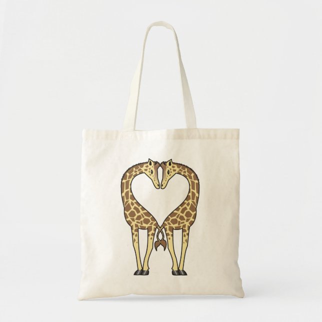 Bolsa Tote Amor do girafa (Frente)