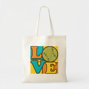Bolsa Tote Amor do softball