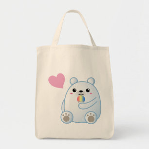 Bolsa Tote Amor do urso polar
