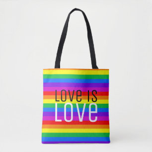 Bolsa Tote Amor é Amor, Arco-Íris