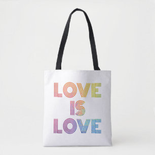 Bolsa Tote Amor é Amor  Tiras Modernas