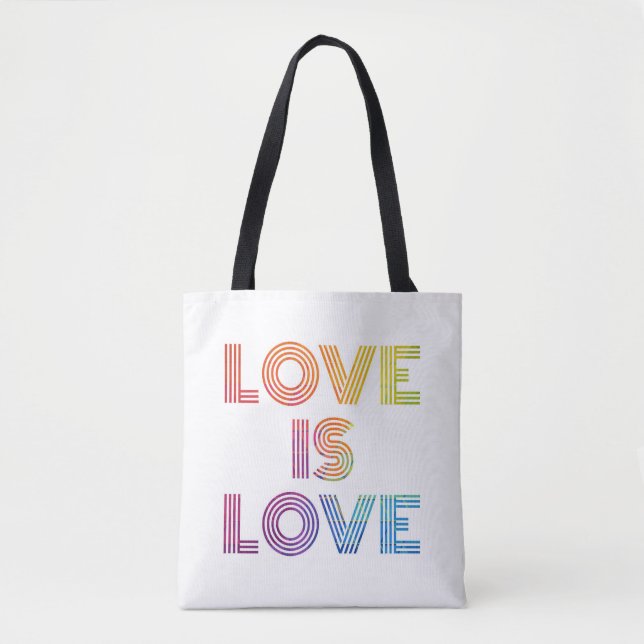 Bolsa Tote Amor é Amor| Tiras Modernas (Frente)