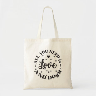 Bolsa Tote "Amor e Cachorros"
