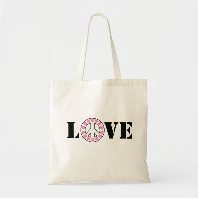 Bolsa Tote Amor e Paz (Frente)