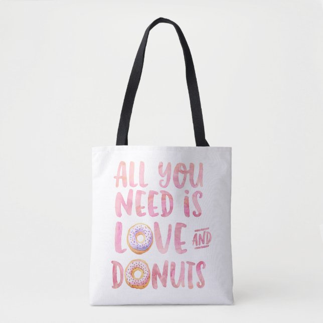 Bolsa Tote Amor e Rosquinhas (Frente)