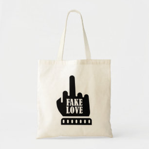 Bolsa Tote Amor falso de dedo médio
