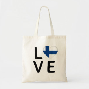 Bolsa Tote Amor - Finlândia Flag