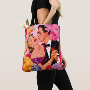 Bolsa Tote amor na impressão florescente