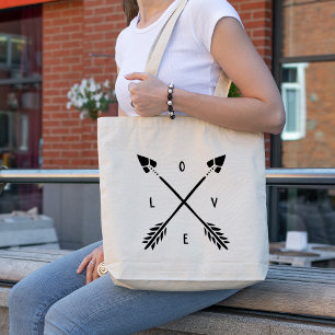 Bolsa Tote AMOR na moda das setas