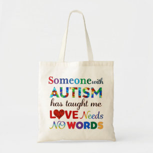 BOLSA TOTE AMOR NÃO PRECISA DE PALAVRAS AUTISM