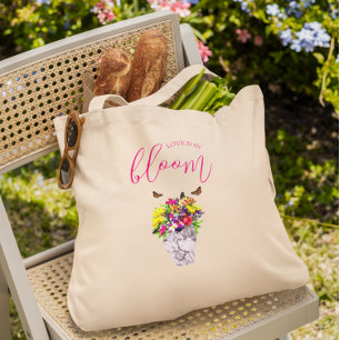 Bolsa Tote Amor No Bloom Floral Wedding