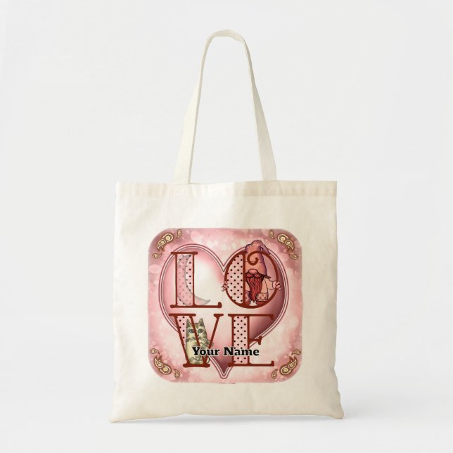 Bolsa Tote Amor por Gnomo (Frente)