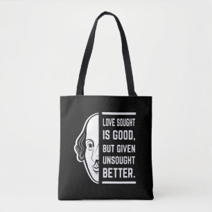 Bolsa Tote Amor Procurado É Uma Boa Citação Shakespeare
